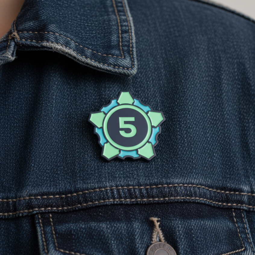 Endorsement Level 5 Enamel Pin - FREE Shipping